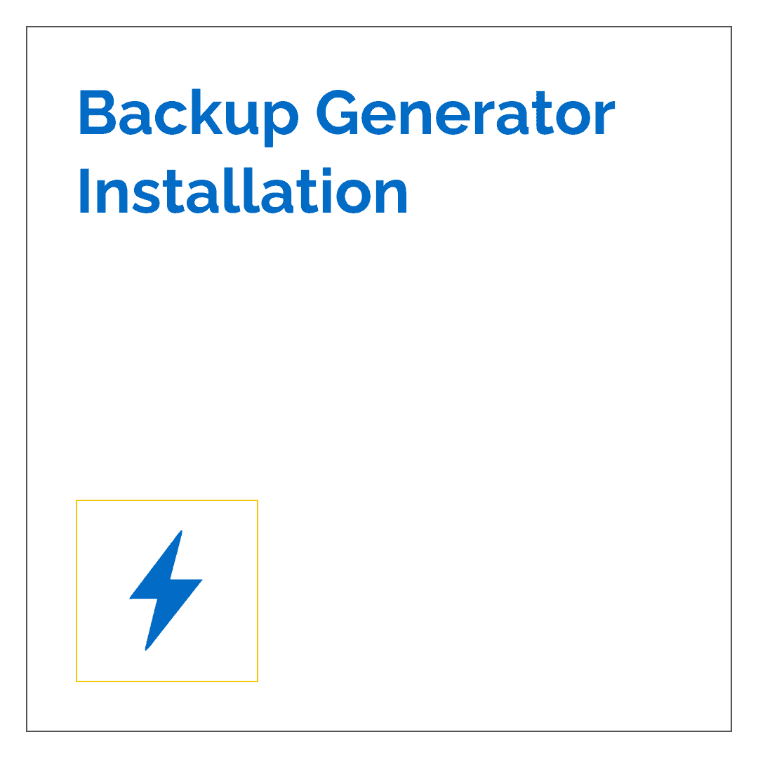 Backup Generator Installation