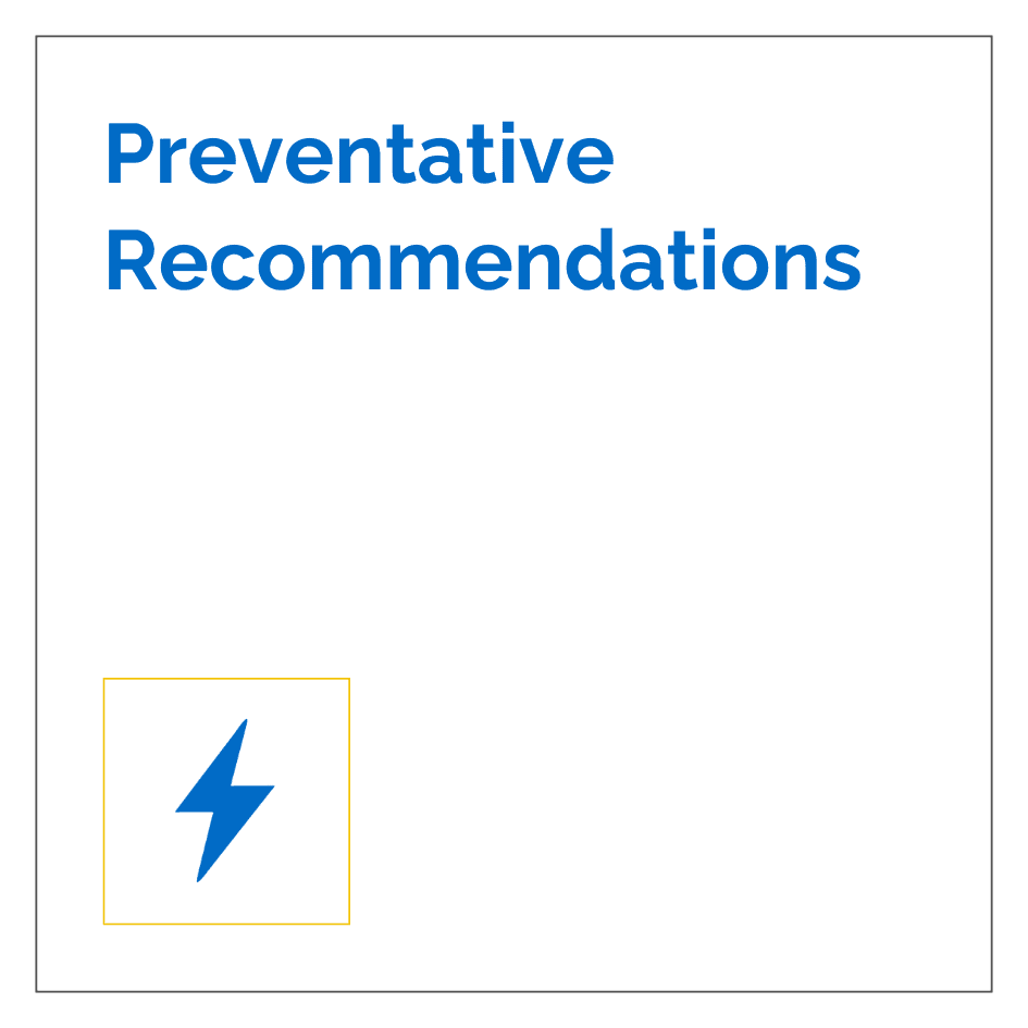Preventative Recommendations
